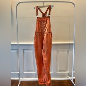 Bleached Orange BDG Overalls